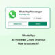 WhatsApp AI Chats shortcut
