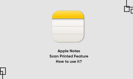 Apple Notes Scan Printed feature