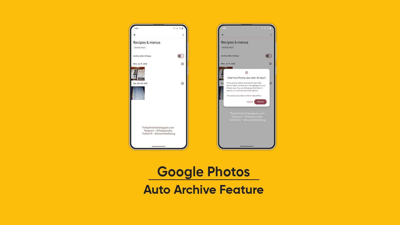 Google Photos Auto Archive feature