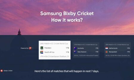 Samsung Bixby Cricket feature