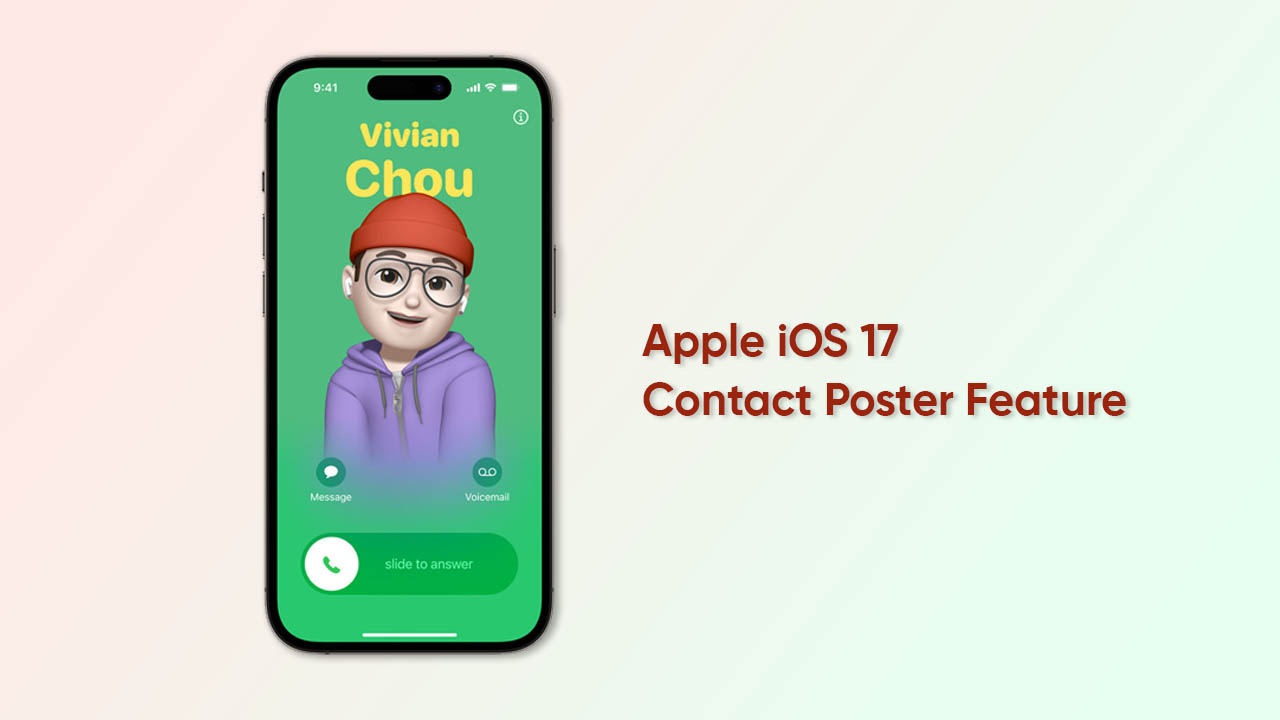 Apple iOS 17 Contact Poster feature