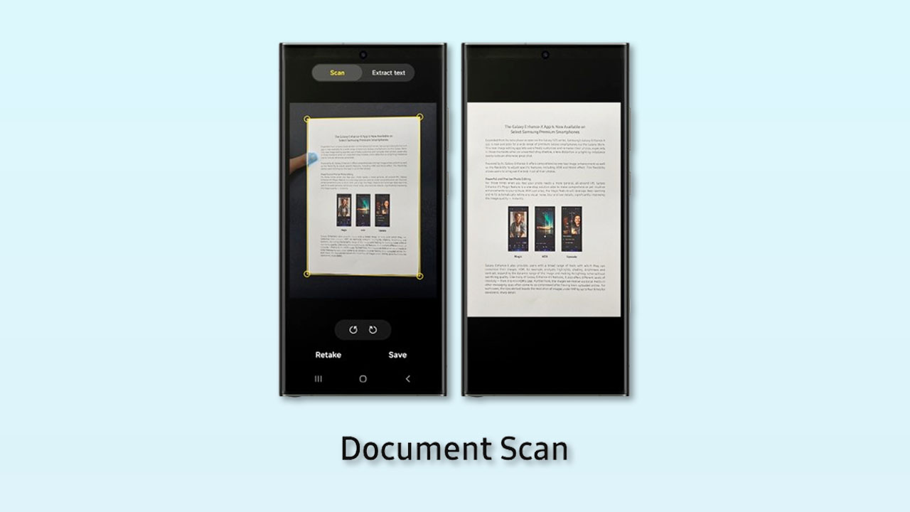 Samsung One UI 6 Document Scan feature