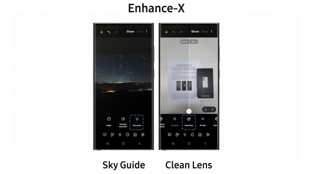 Samsung Galaxy Enhance-X camera feature