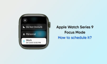 Apple Watch Series 9 Focus Mode