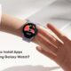 Samsung Galaxy smartwatch install apps