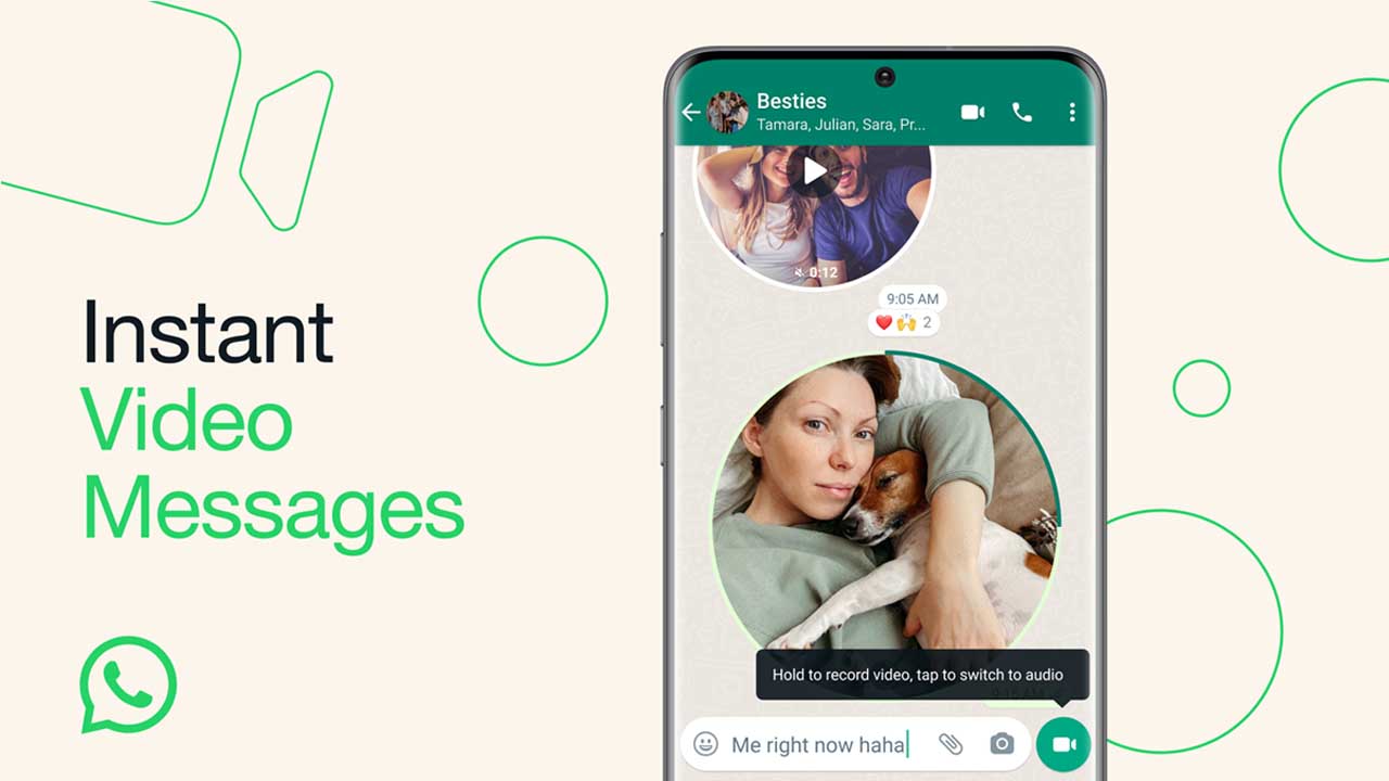WhatsApp Instant Video Messages feature