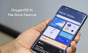 OxygenOS 14 File Dock feature