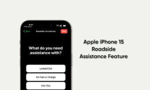Apple iPhone 15 Roadside Assistance feature