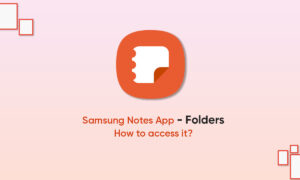 Samsung Notes app Folders feature