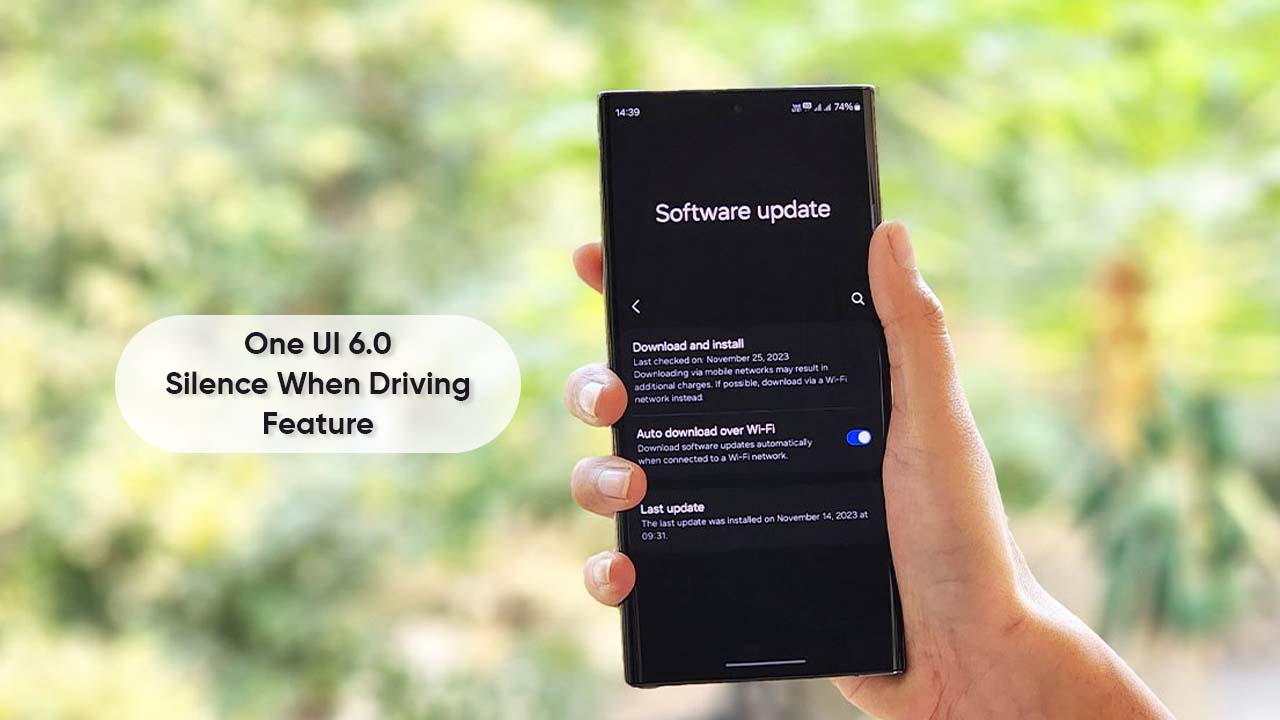 Samsung One UI 6 Silence when driving feature