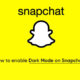 Snapchat dark mode enable