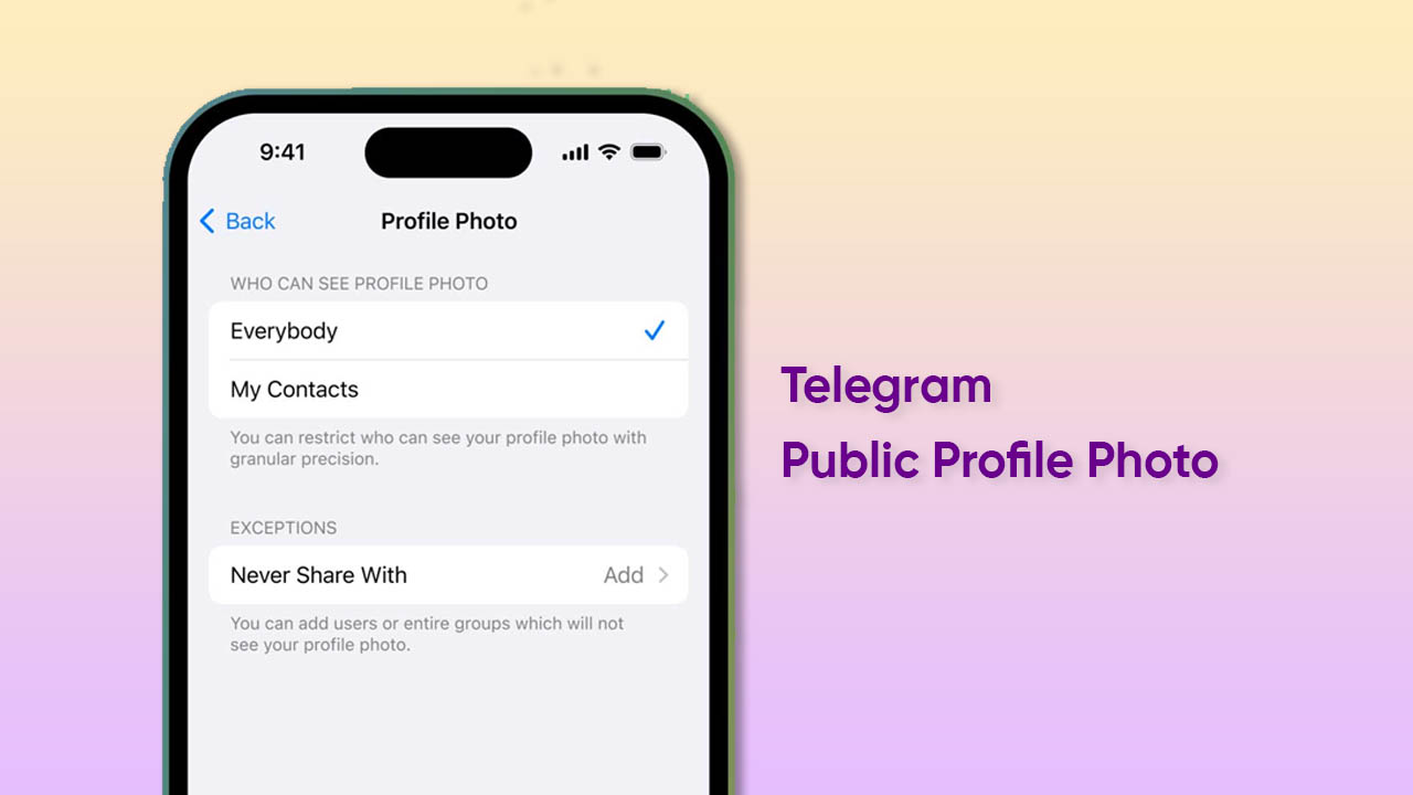 Telegram Public Profile Photo