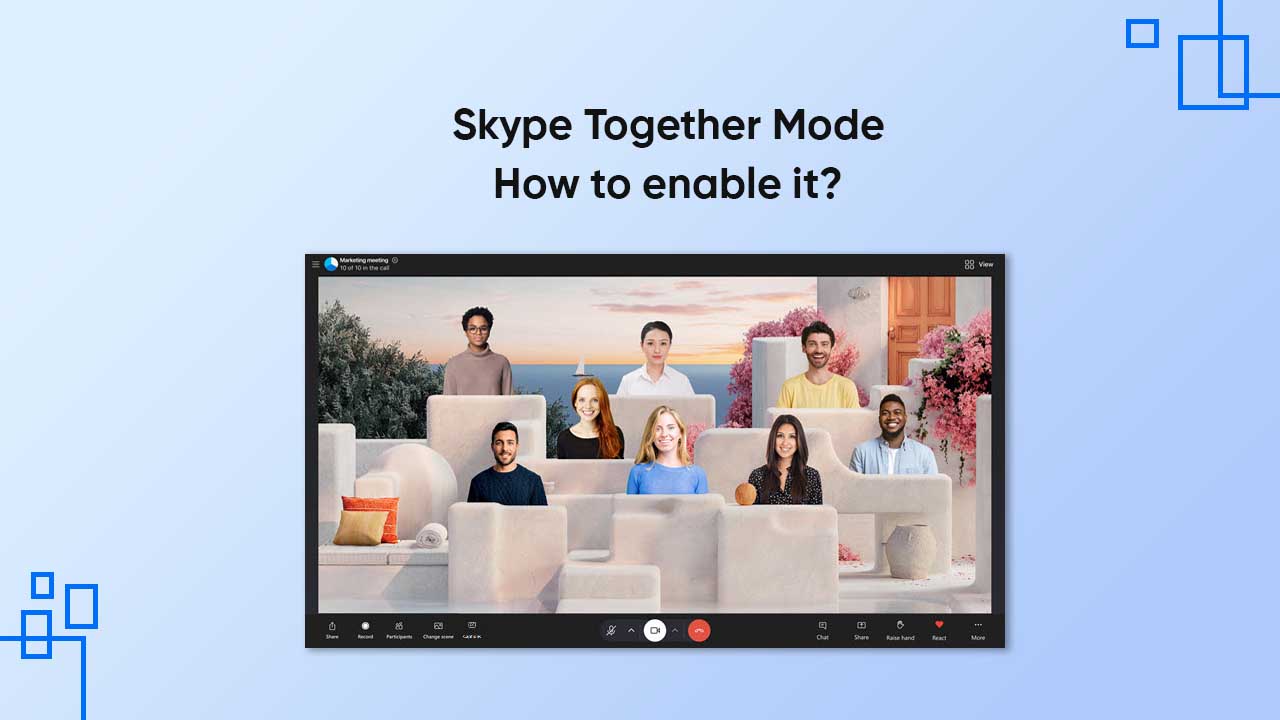 Skype app Together Mode