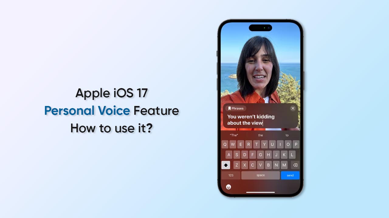 Apple iOS 17 Personal Voice feature