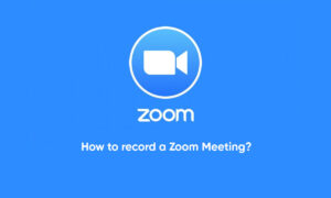 Zoom meeting record