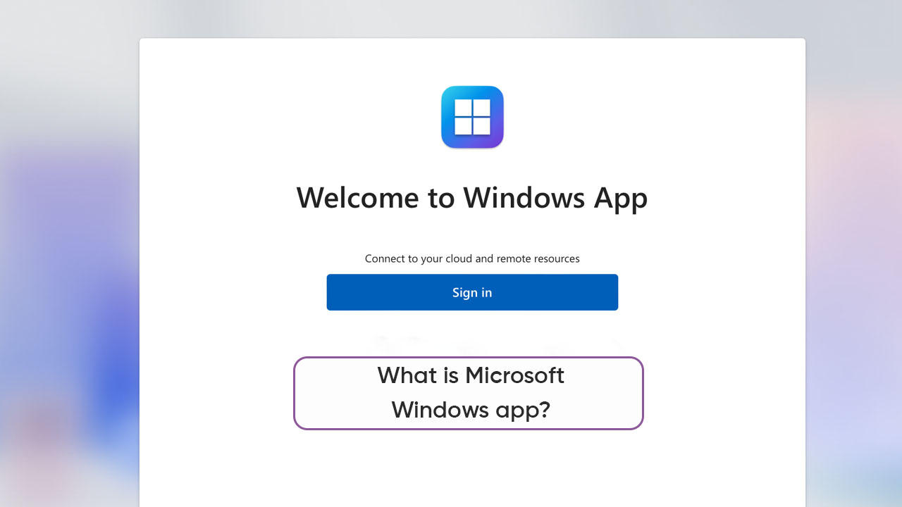 Microsoft Windows app